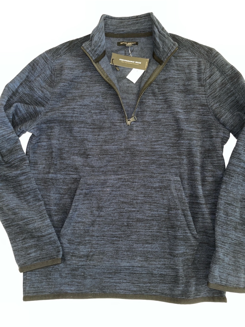 Banana Republic Men's Navy 1/4 Zip-Up Fleece Sz M SKU: 0715-09 NWT